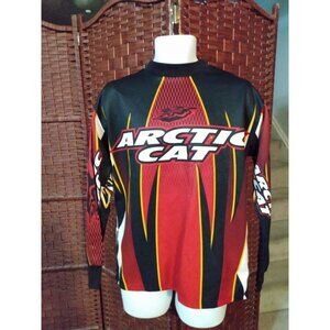 Vintage Team Arctic Cat Jersey Shirt Men's Small Ski-Doo Snowmobile